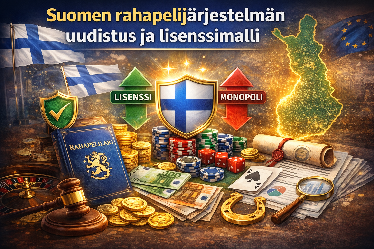 Suomen rahapelijärjestelmän uudistus ja lisenssimalli